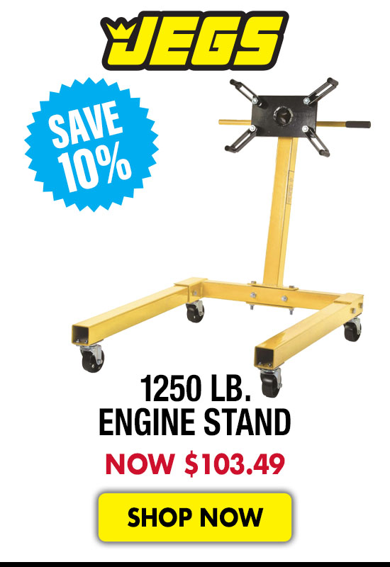 JEGS 1250 lb. Engine Stand - Now $103.49 SAVE 10%