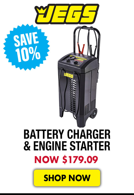 JEGS Battery Charger and Engine Starter - Now $179.09 SAVE 10%