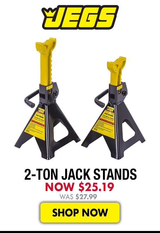 JEGS 2-Ton Jack Stands - Now $25.19