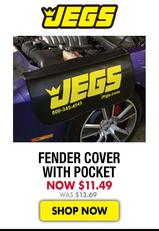 JEGS Fender Cover with Pocket - Now $11.42