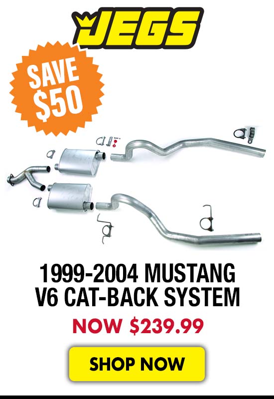 JEGS 1999-2004 Mustang V6 Cat-Back System - Now $239.99