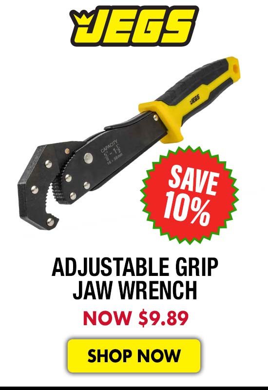 JEGS Adjustable Grip Jaw Wrench - Now $9.89