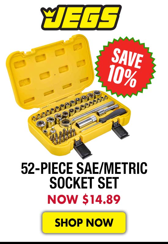 JEGS 52-Piece SAE/Metric Socket Set - Now $14.89
