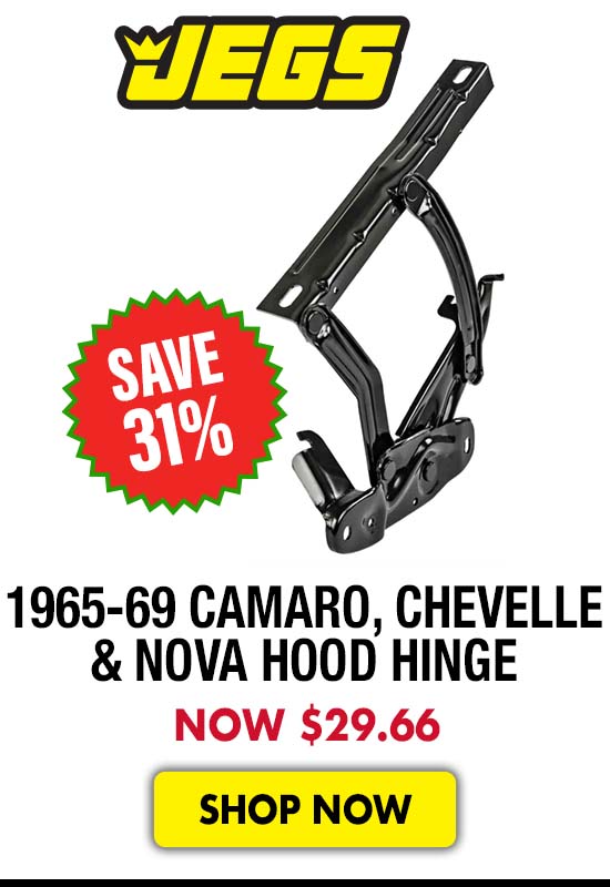 JEGS 1965-1969 Camaro, Chevelle & Nova Hood Hinge - Now $29.66