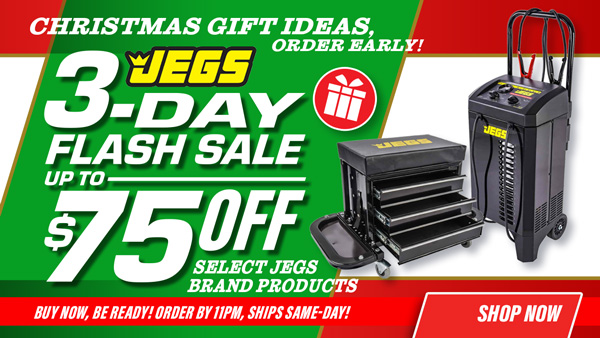 Save up to $75 OFF Select JEGS Brand Products