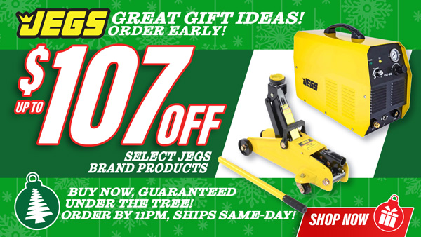 Save up to $107 OFF Select JEGS Brand Products
