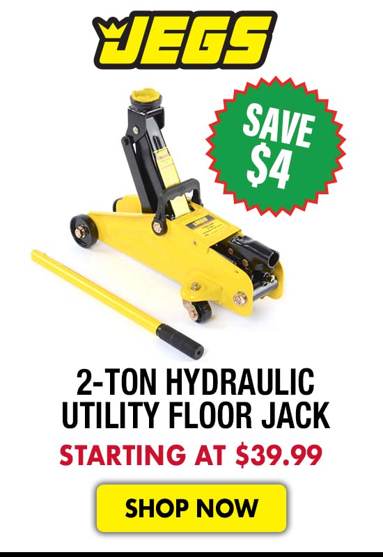JEGS 2-Ton Hydraulic Utility Floor Jack - Now $39.99