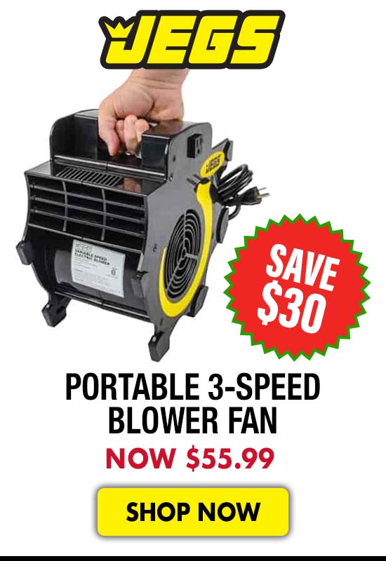 JEGS Portable 3-Speed Blower Fan - Now $55.99