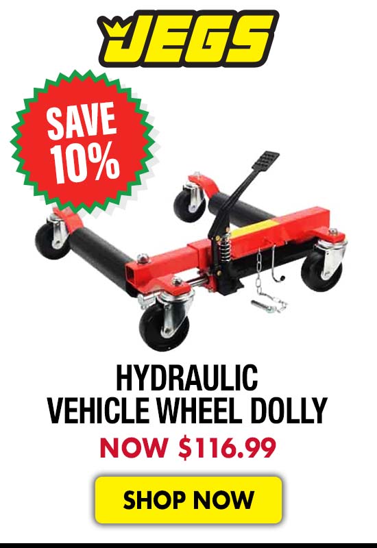 JEGS Hydraulic Vehicle Wheel Dolly - Now $116.99