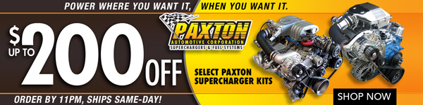 Save Up To $200 On Paxton Superchargers