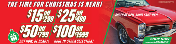 Save $15 Off $299, $25 Off $499, $50 Off $799, $100 Off $1,599 Orders - Promo Code: FALLSAVINGS