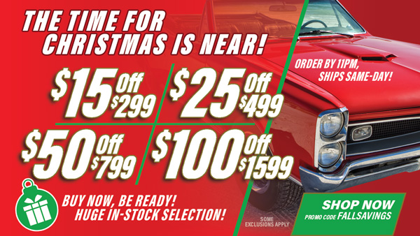 Save $15 Off $299, $25 Off $499, $50 Off $799, $100 Off $1,599 Orders - Promo Code: FALLSAVINGS