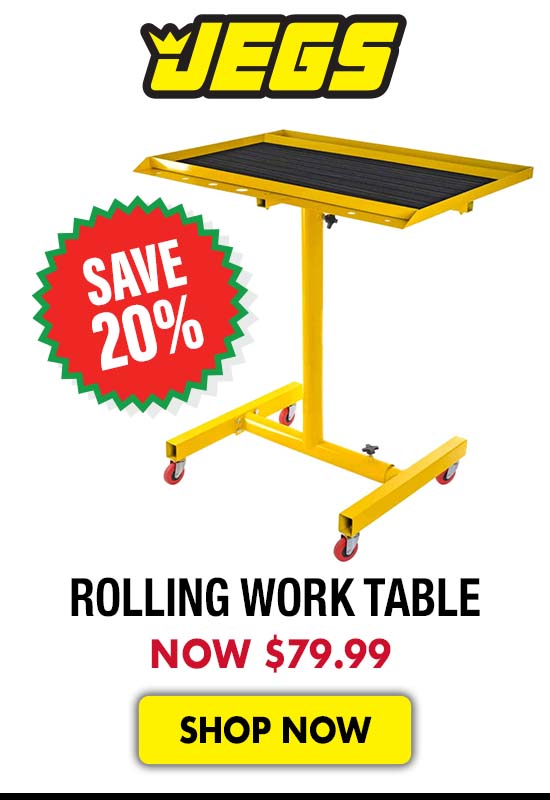 JEGS Rolling Work Table - Now $79.99