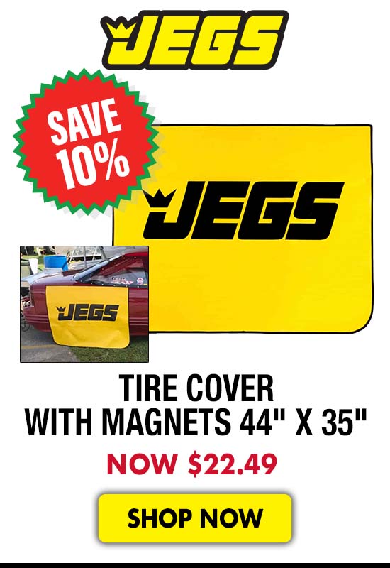 JEGS Tire Cover with Magnets 44" x 35" - Now $22.49