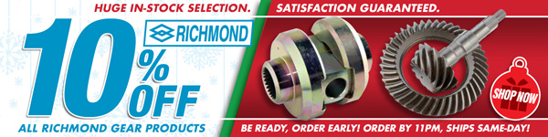 Save 10% on All Richmond Gear Products