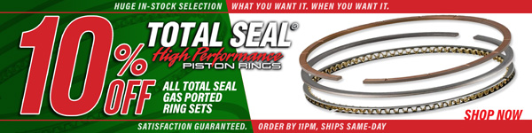 Save 10% on Gas Ported Total Seal Ring Sets