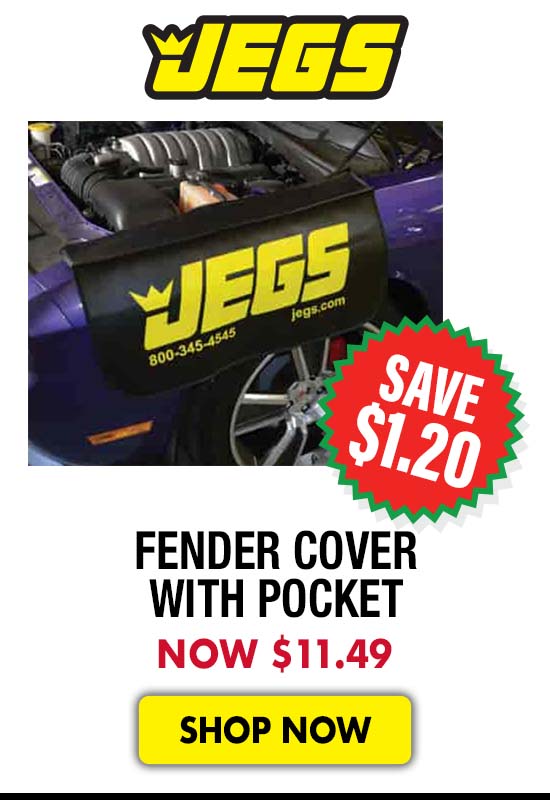 JEGS Fender Cover with Pocket - Now $11.49