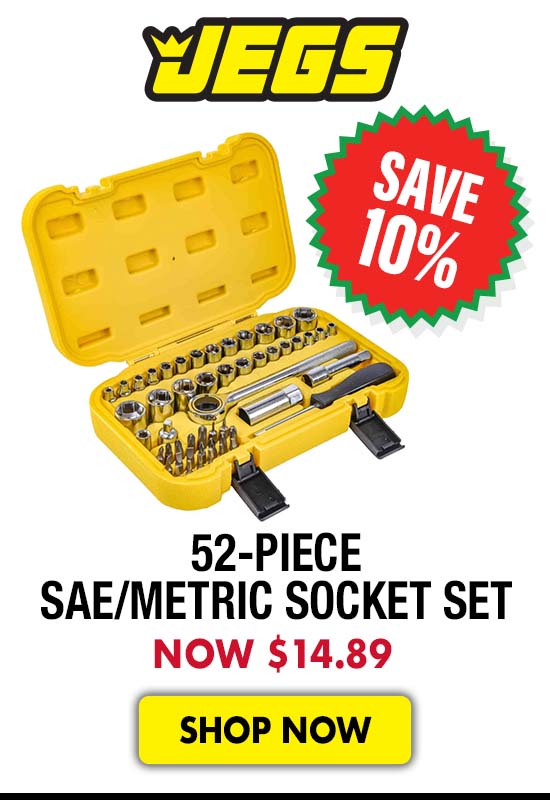 JEGS 52-Piece SAE/Metric Socket Set - Now $14.89