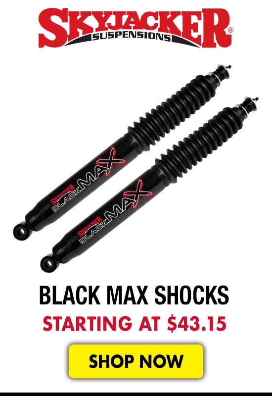 Skyjacker Black MAX Shocks - Starting at $43.15