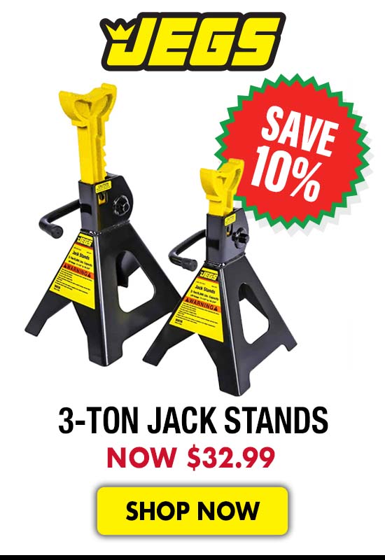 JEGS 3-Ton Jack Stands - Now $32.99