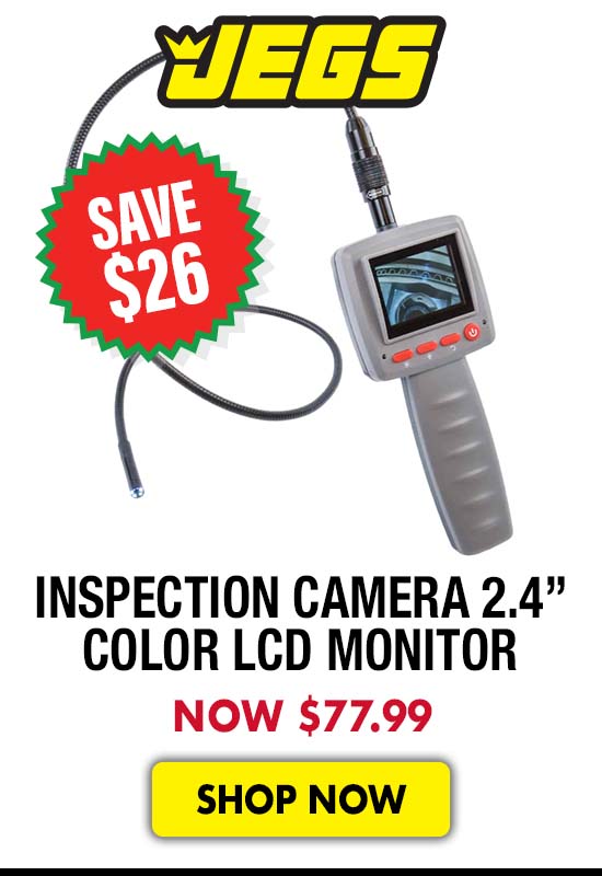 JEGS Inspection Camera 2.400 in. Color LCD Monitor - Now $77.99