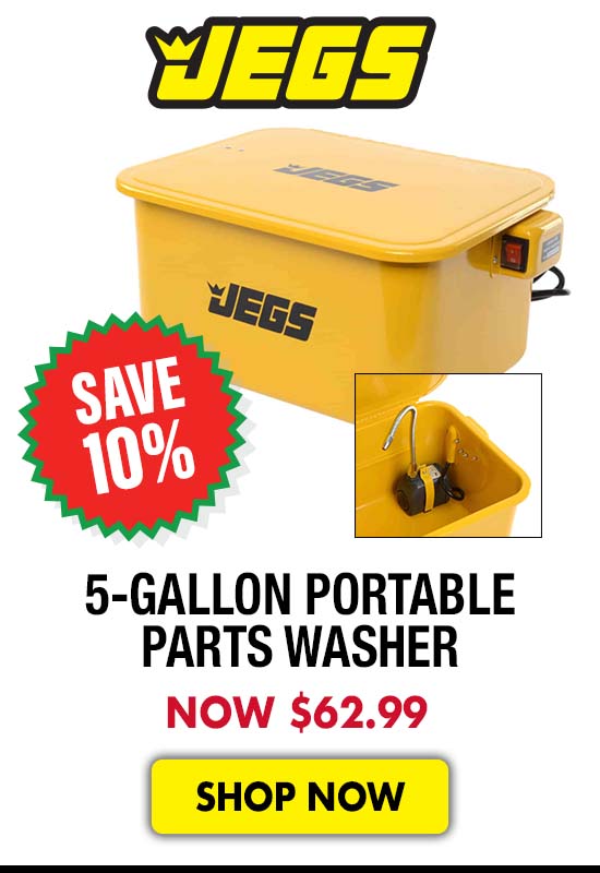 JEGS 5-Gallon Portable Parts Washer - Now $62.99