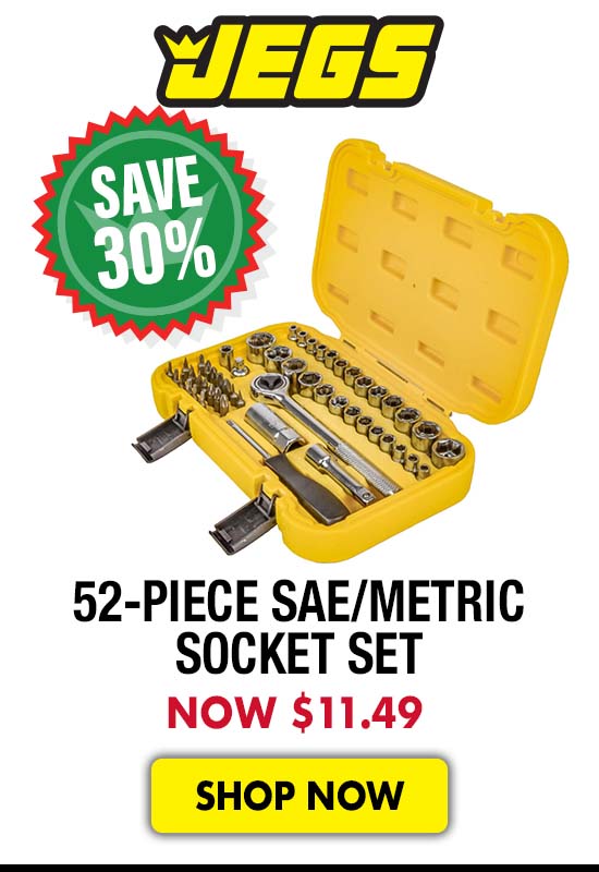 JEGS 52-Piece SAE/Metric Socket Set - Now $11.49