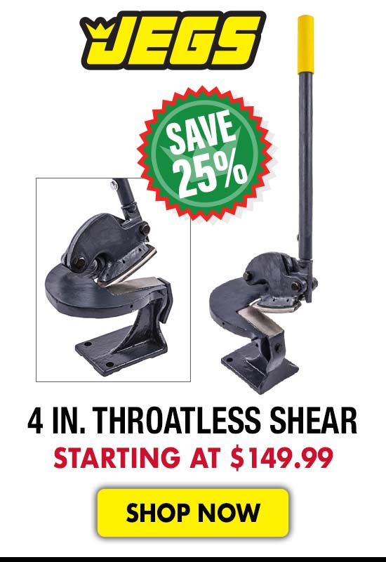 JEGS 4 in. Throatless Shear - Starting at $149.99