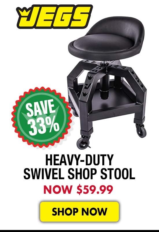 JEGS Heavy-Duty Swivel Shop Stool - Now $59.99