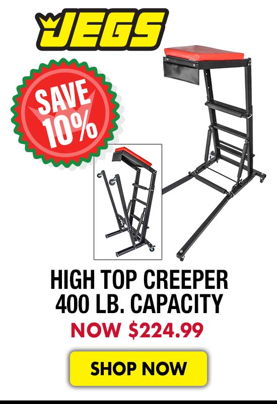 JEGS High Top Creeper 400 lb. Capacity - Now $224.99