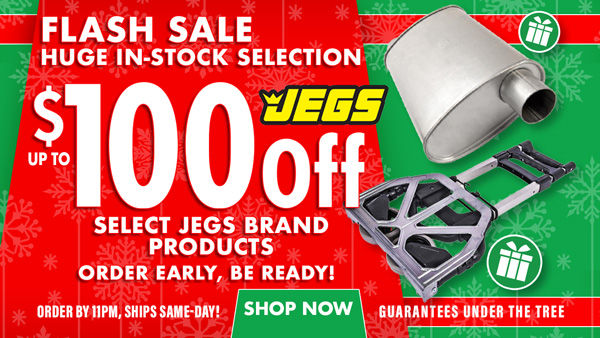 JEGS Flash Sale Up to $100 off JEGS Brand Products