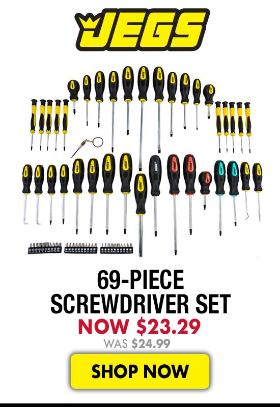 JEGS 69-Piece Screwdriver Set - Now $23.29