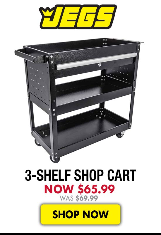 JEGS 3-Shelf Shop Cart - Now $65.99