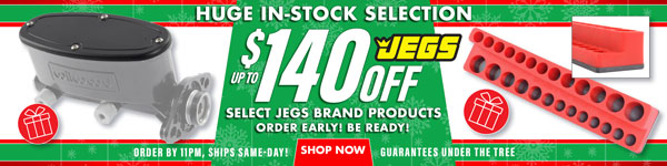 Save up to $140 Off Select JEGS Brand Products