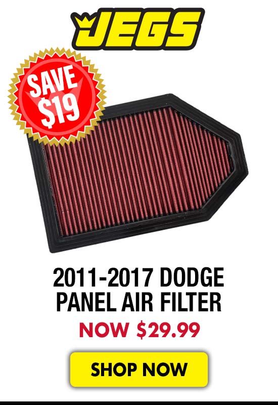 JEGS 2011-2017 Dodge Panel Air Filter - Now $29.99