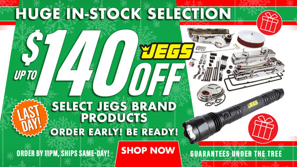 JEGS - Save up to $140 Off on Select JEGS Brand Products