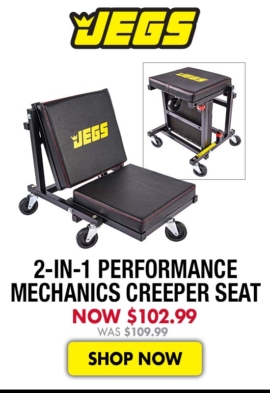 JEGS 2-in-1 Performance Mechanics Creeper Seat - Now $102.99