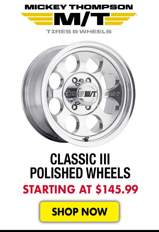 Mickey Thompson Classic III Polished Wheels - Starting at $145.99