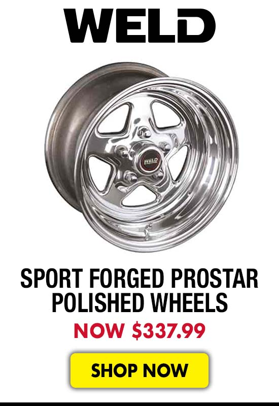 Weld Sport Forged ProStar Polished Wheels - Now $337.99