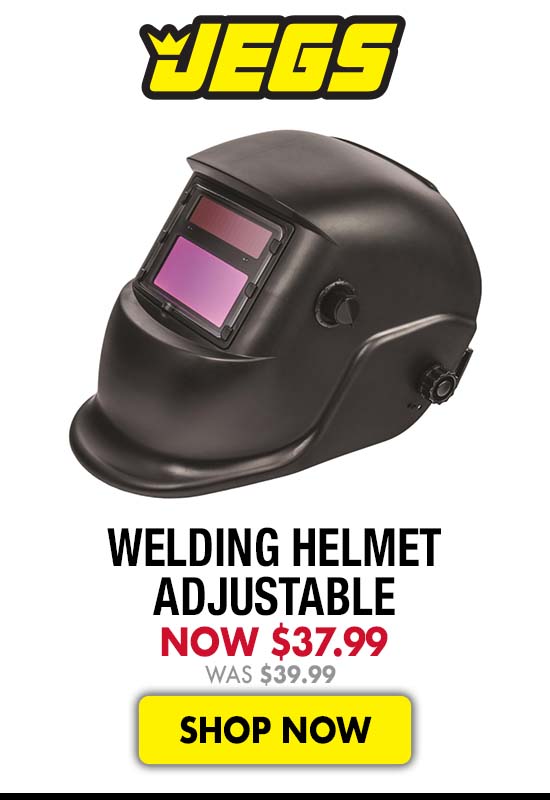 JEGS Welding Helmet Adjustable - Now $37.99