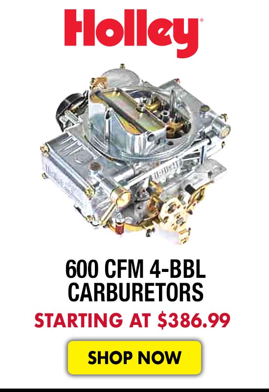 Holley 600 cfm 4-bbl Carburetors - Starting at $386.99