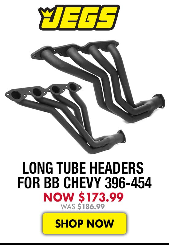 JEGS Painted Long Tube Headers for BB Chevy 396-454 - Now $173.99