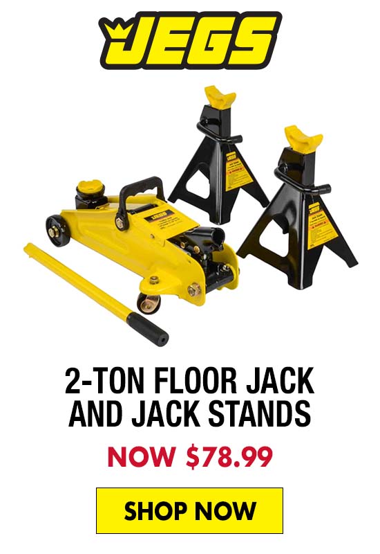 JEGS 2-Ton Floor Jack and Jack Stands - Now $78.99