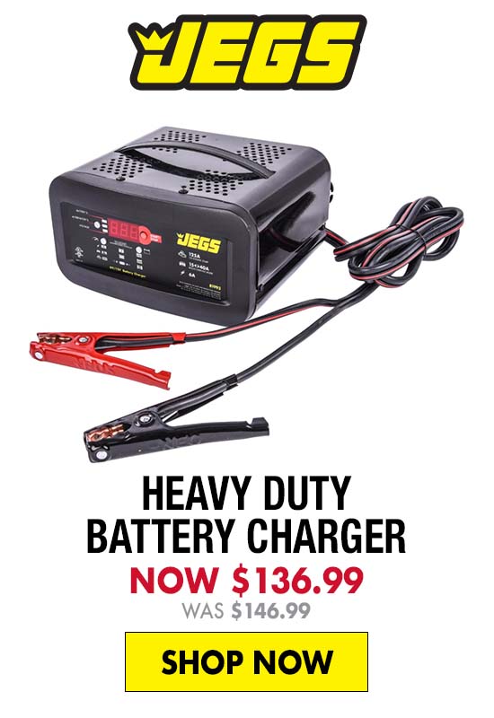 JEGS Heavy Duty Battery Charger - Now $136.99