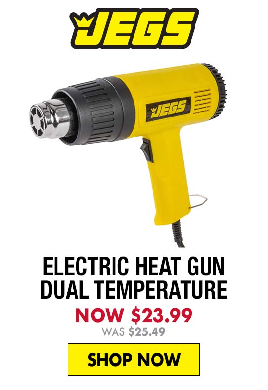 JEGS Electric Heat Gun Dual Temperature - Now $23.99