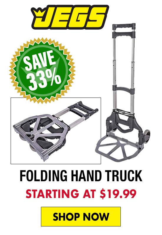 JEGS Folding Hand Truck - Starting at $19.99