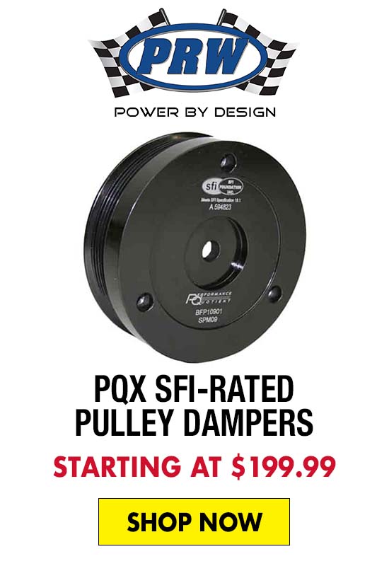 PRW PQX SFI-Rated Pulley Dampers - Starting at $199.99