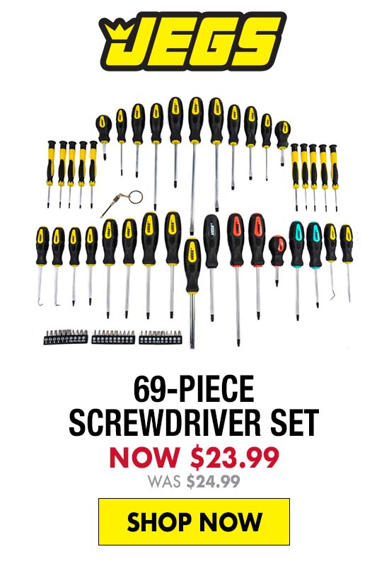 JEGS 69-Piece Screwdriver Set - Now $23.99