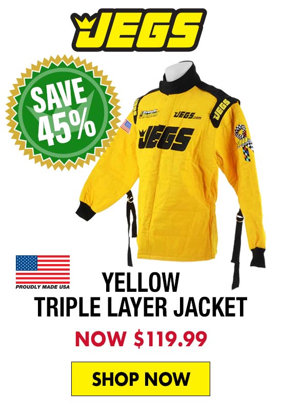 JEGS Yellow Triple Layer Jacket - Now $119.99