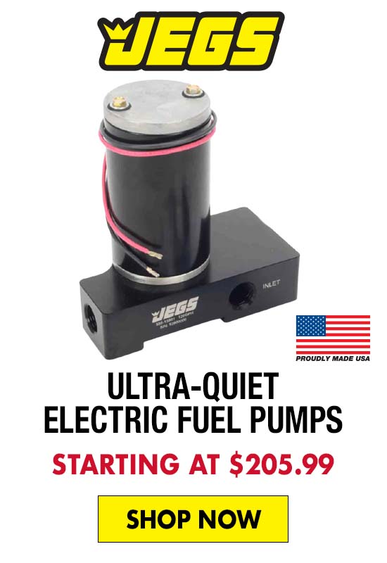 JEGS Ultra-Quiet Electric Fuel Pumps - Starting at $205.99